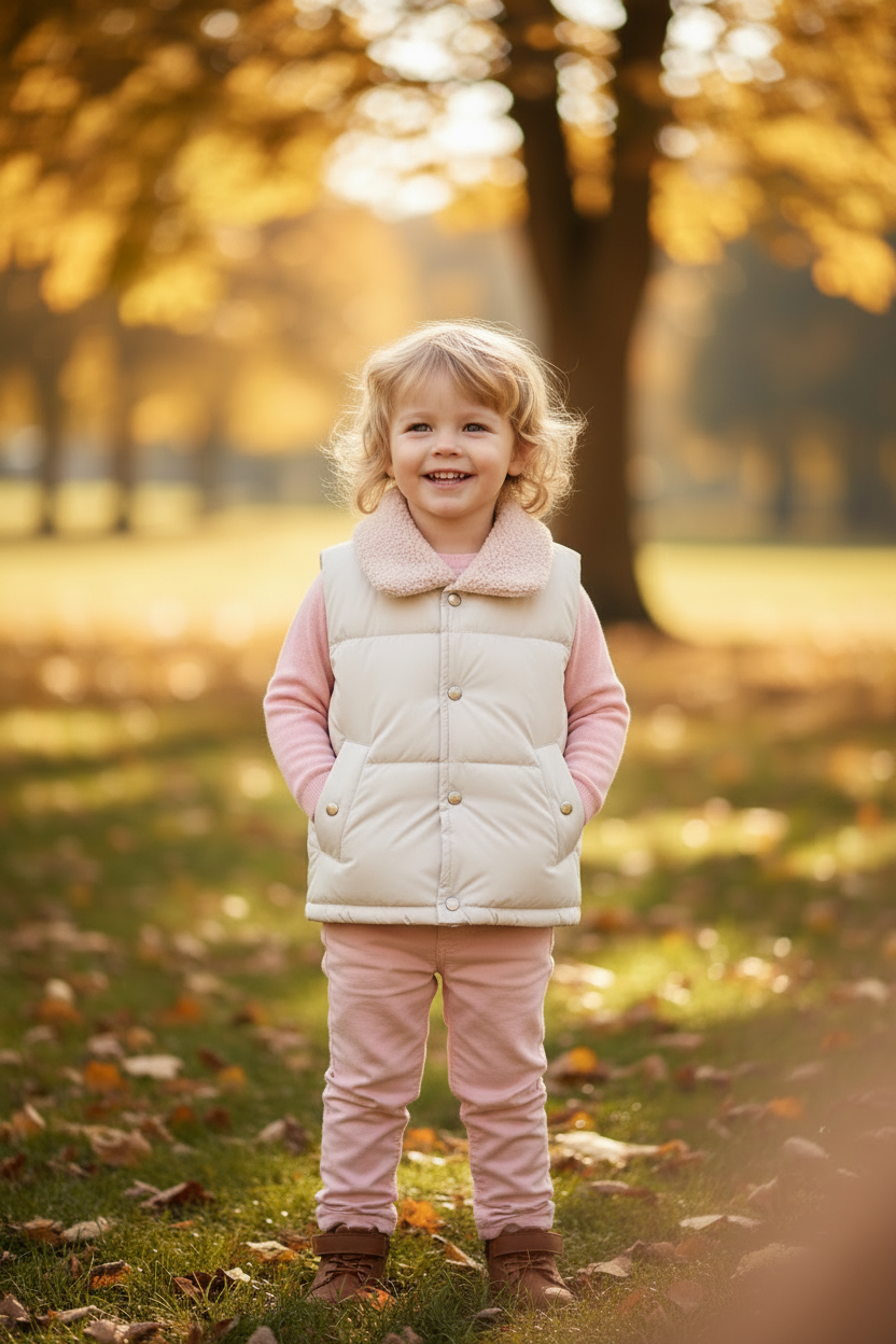 Fleece lined gilet