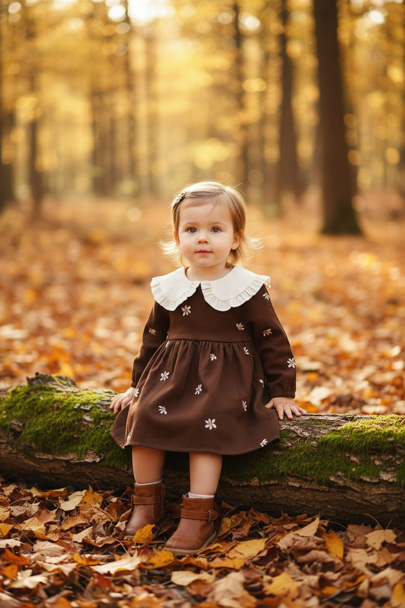 Flora collared dress