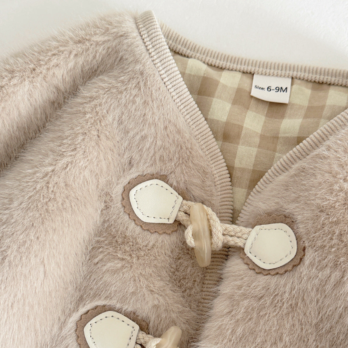Apricot mink fur coat