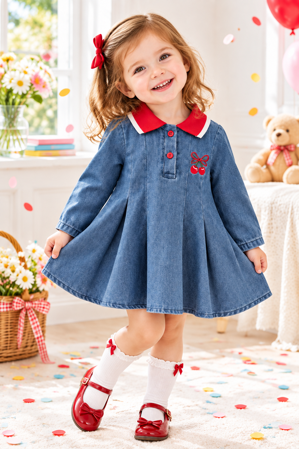 Cherry Polo Dress