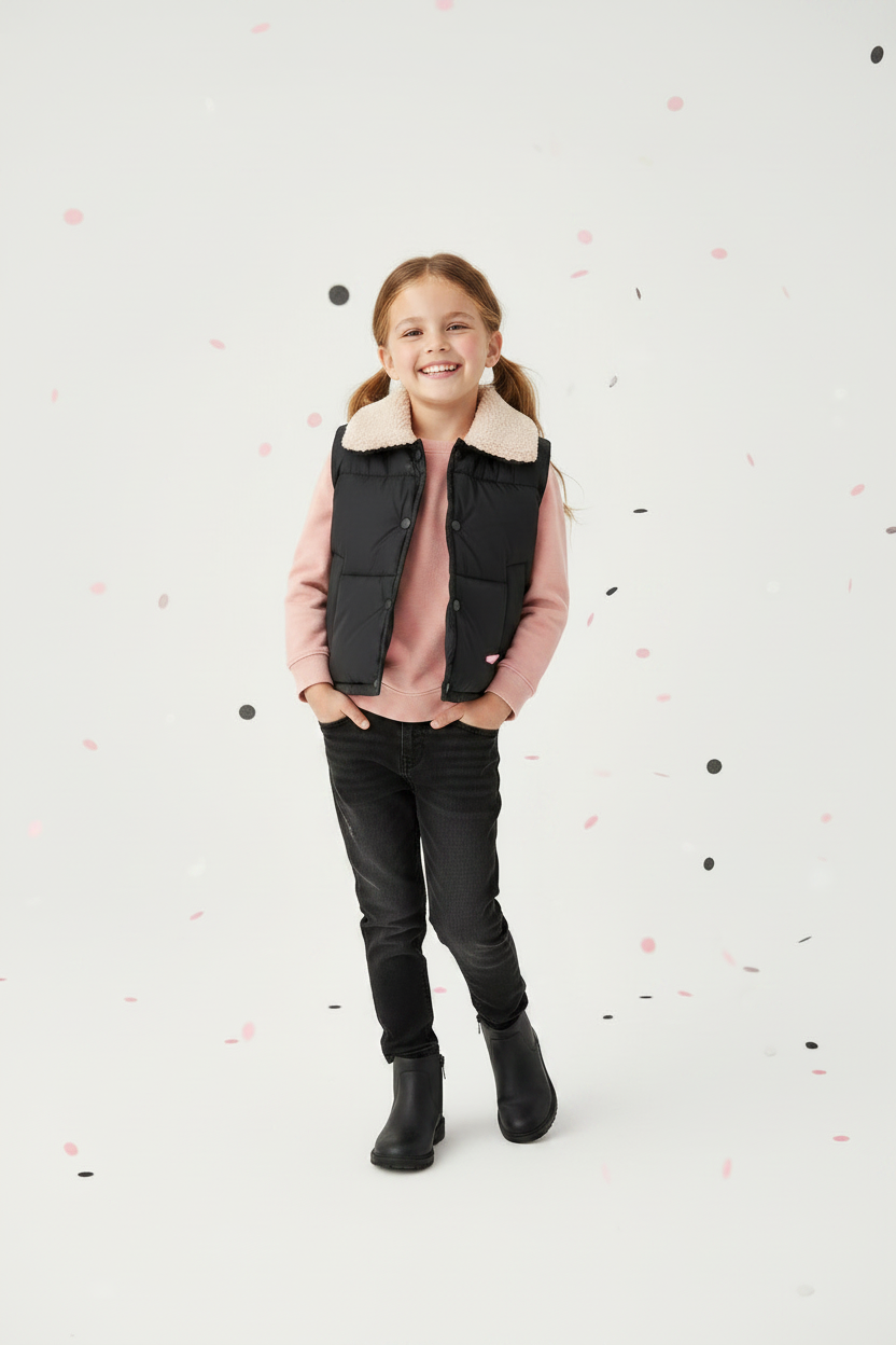 Fleece lined gilet