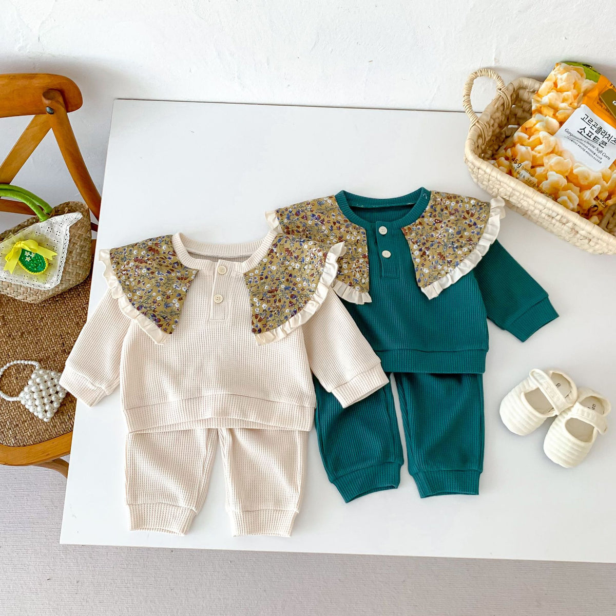 Wendy floral collar lounge set