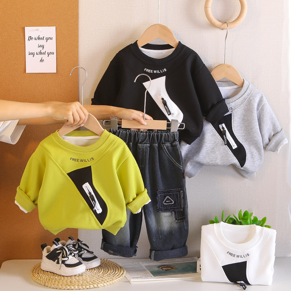 Lewis long sleeved two-piece set