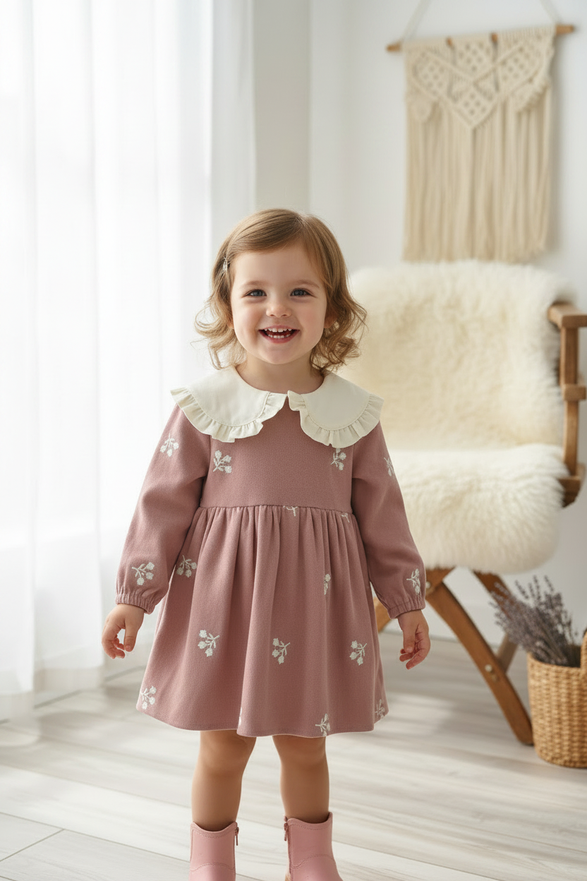 Flora collared dress