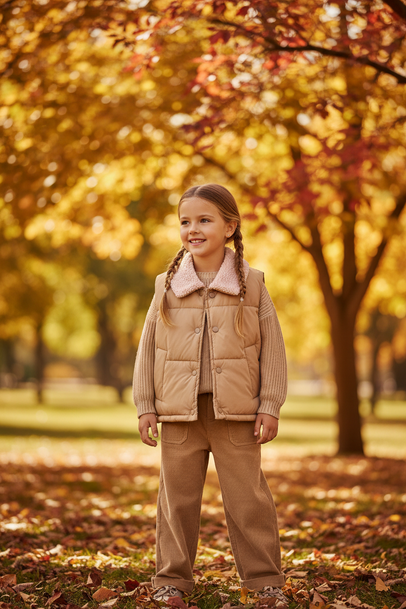 Fleece lined gilet