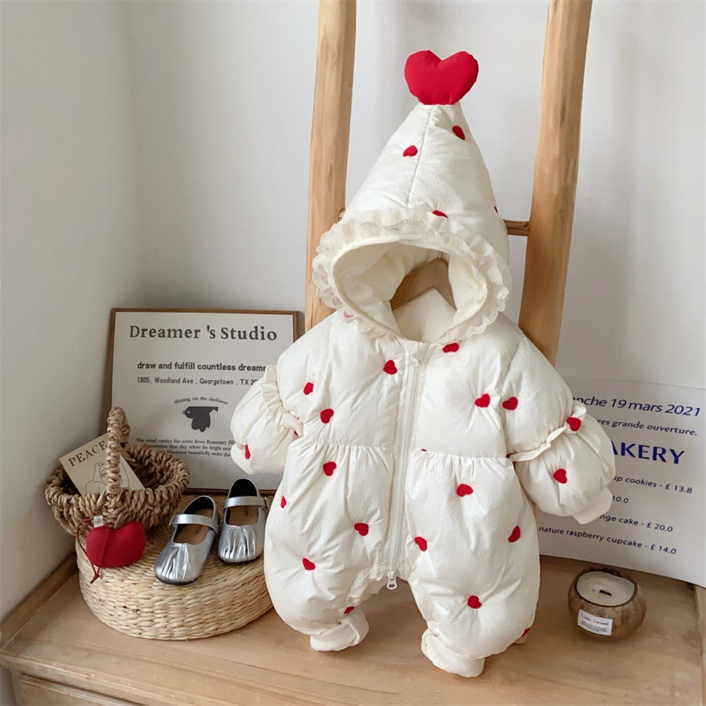 Love Heart pram suit