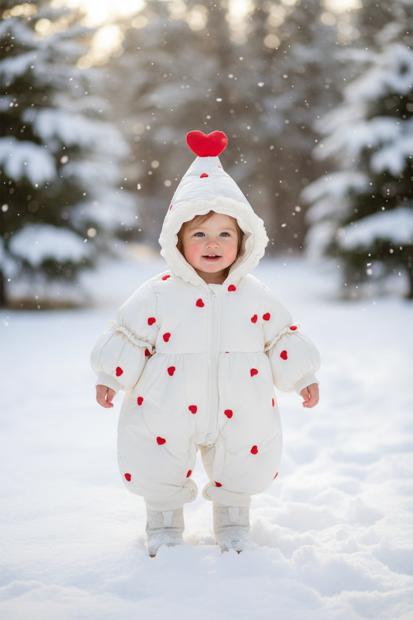 Love Heart pram suit
