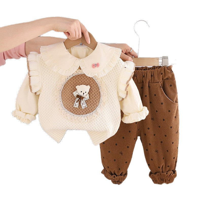 Bertie Bear knitted set