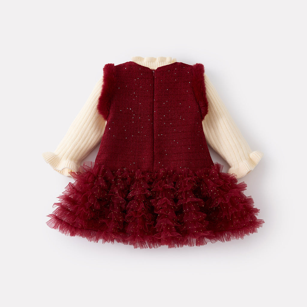 Vienna Velvet Bow Dress Set