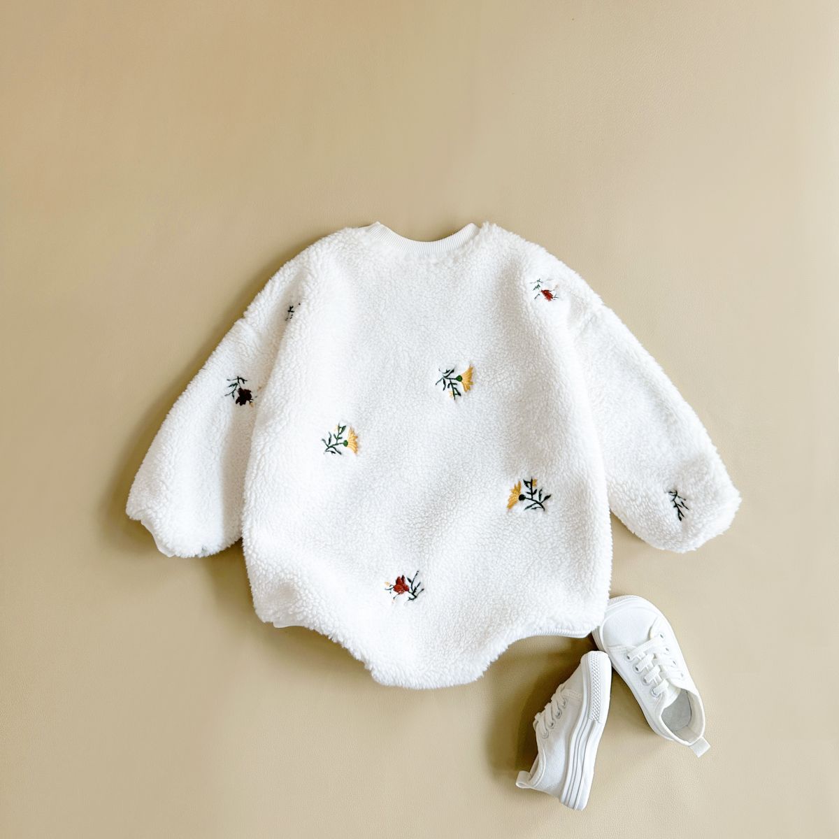 Evie lambs wool romper