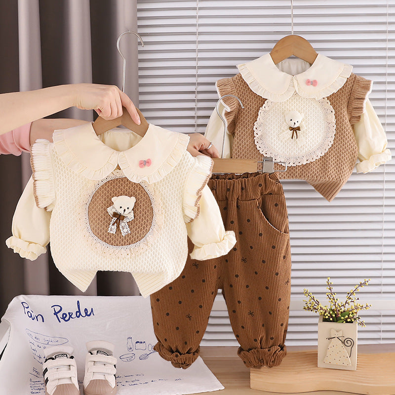 Bertie Bear knitted set