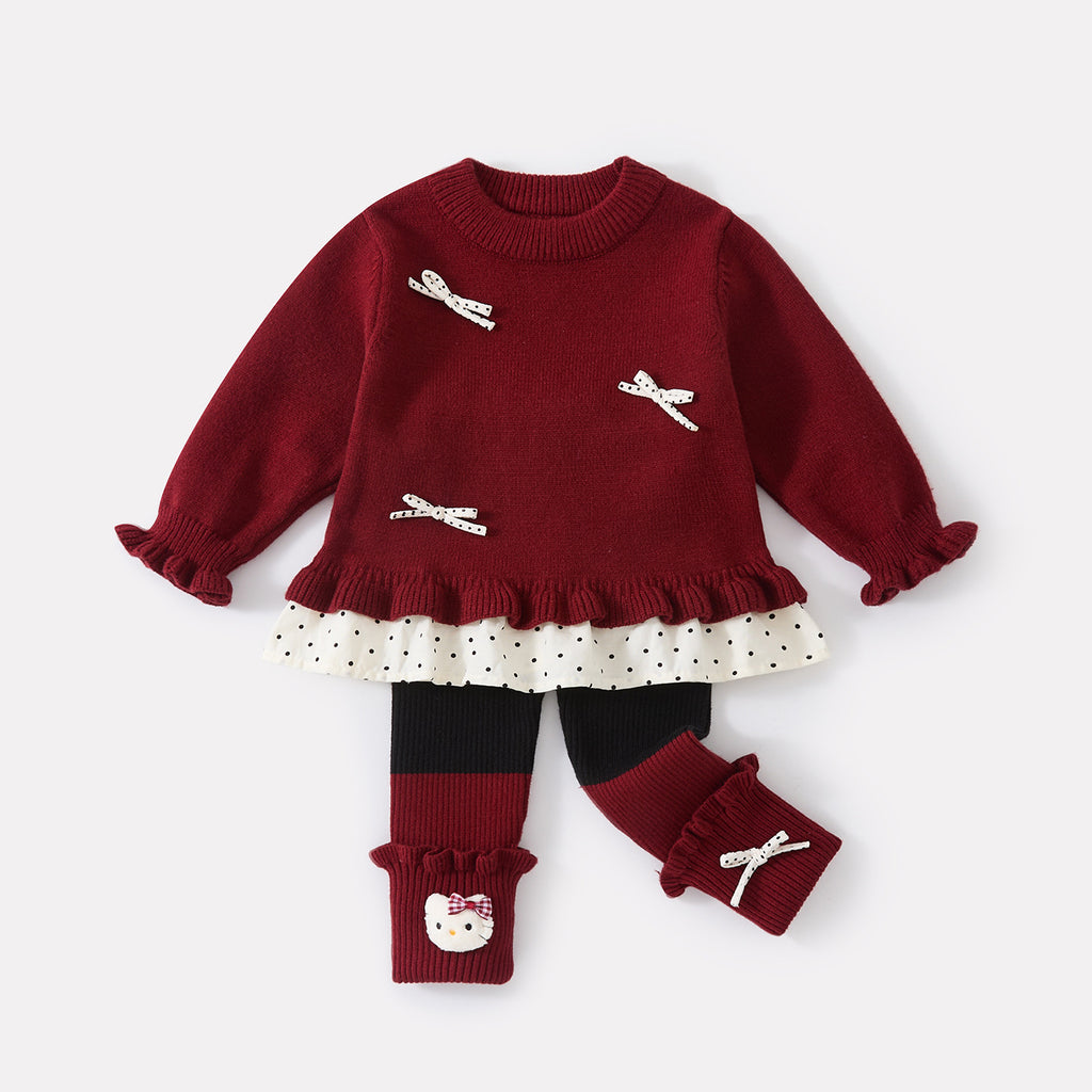 Kitty Knitted Set