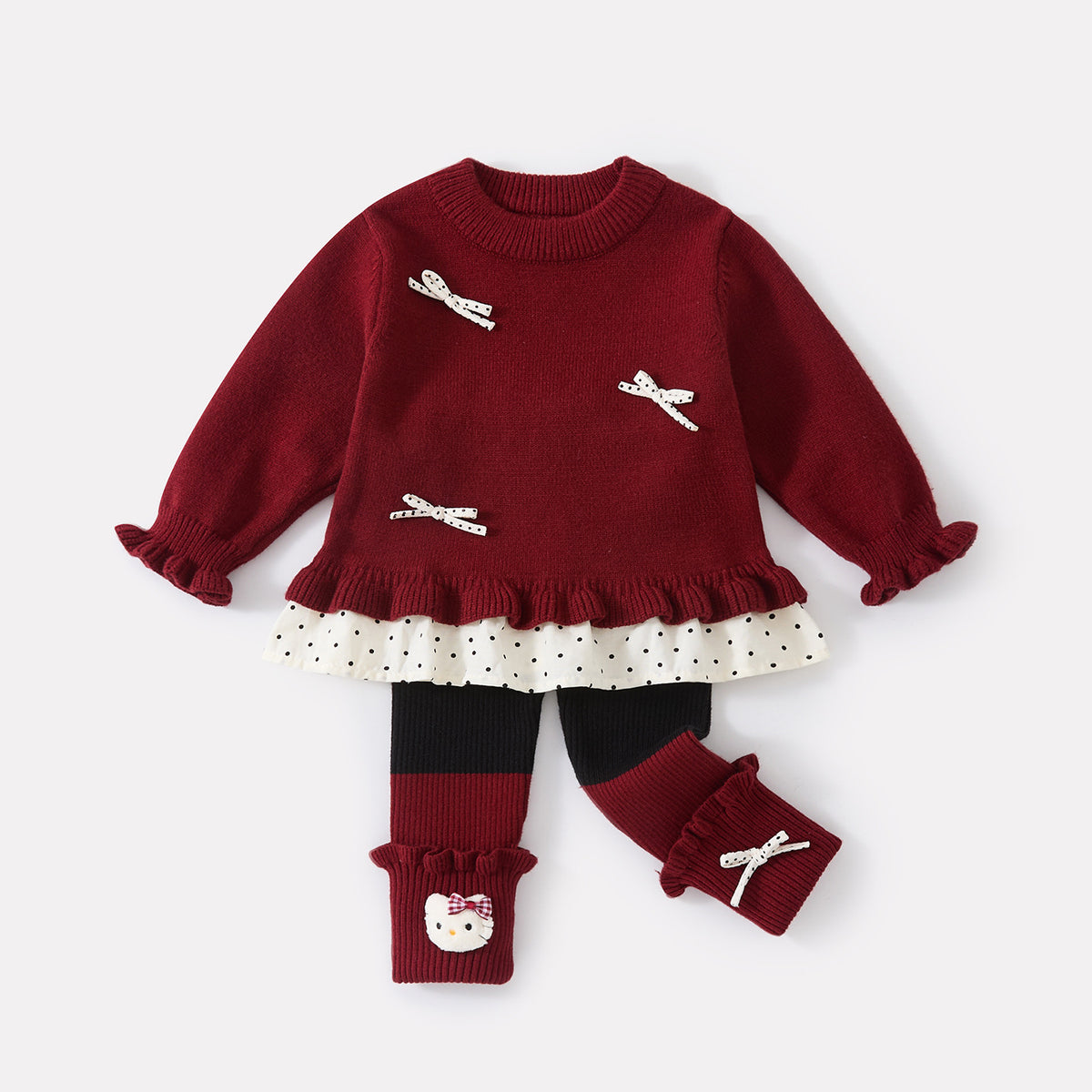 Kitty Knitted Set