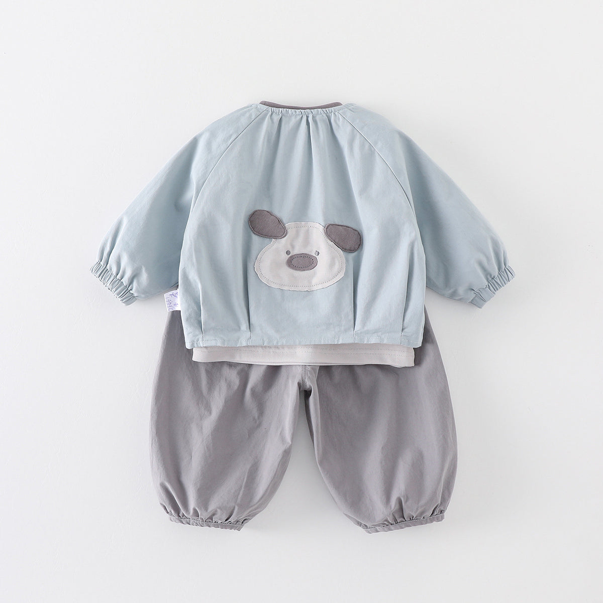 Casual Spring and Autumn Outfit for Boys, 3-Piece Set with Jacket and Pants, Infant and Toddler Clothing