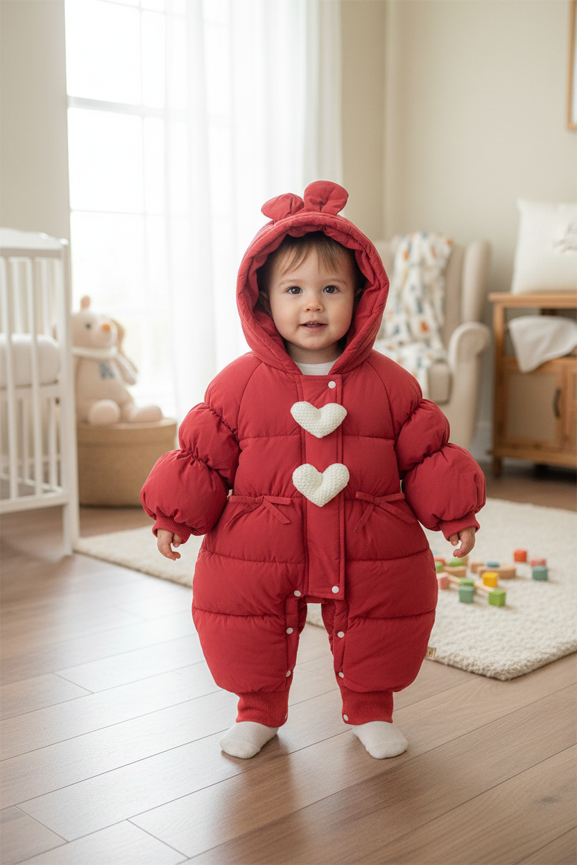 Little Heart snow suit