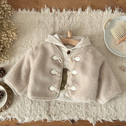 Apricot mink fur coat