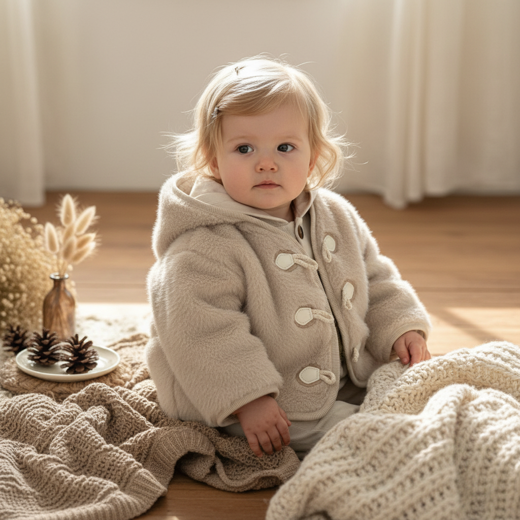 Apricot mink fur coat