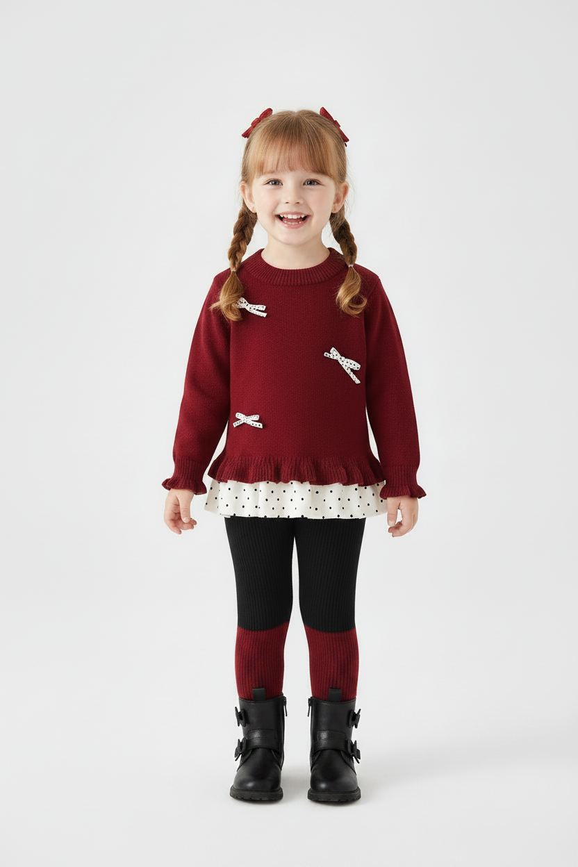 Kitty Knitted Set