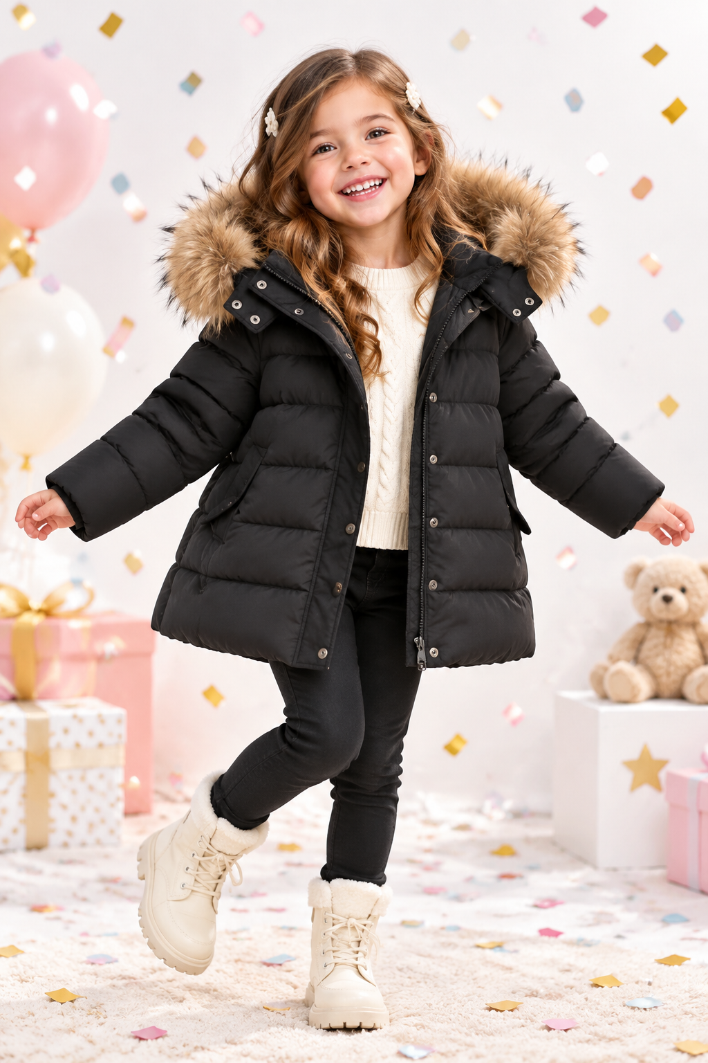 Alpine Fur Hood Jacket