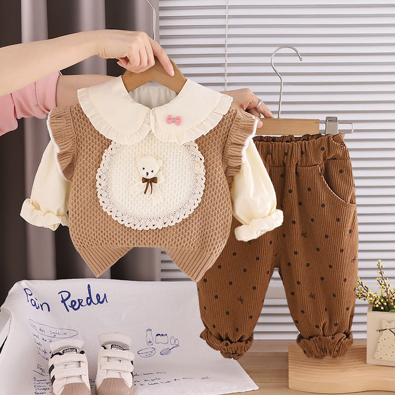 Bertie Bear knitted set