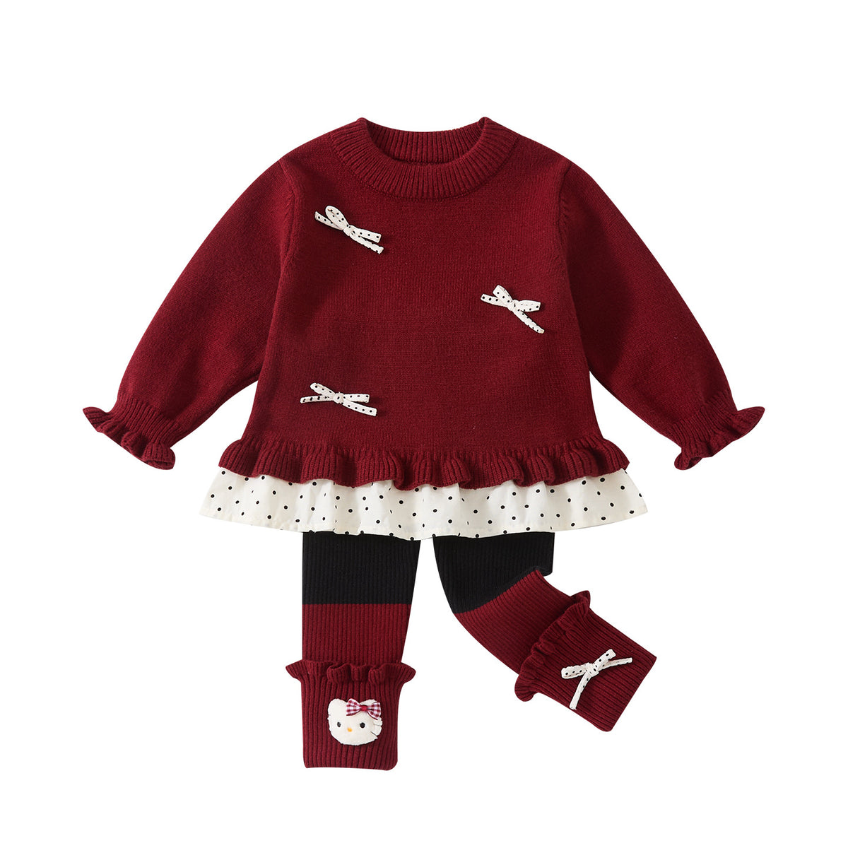 Kitty Knitted Set