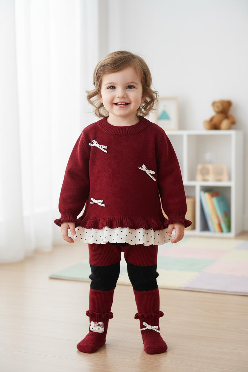 Kitty Knitted Set