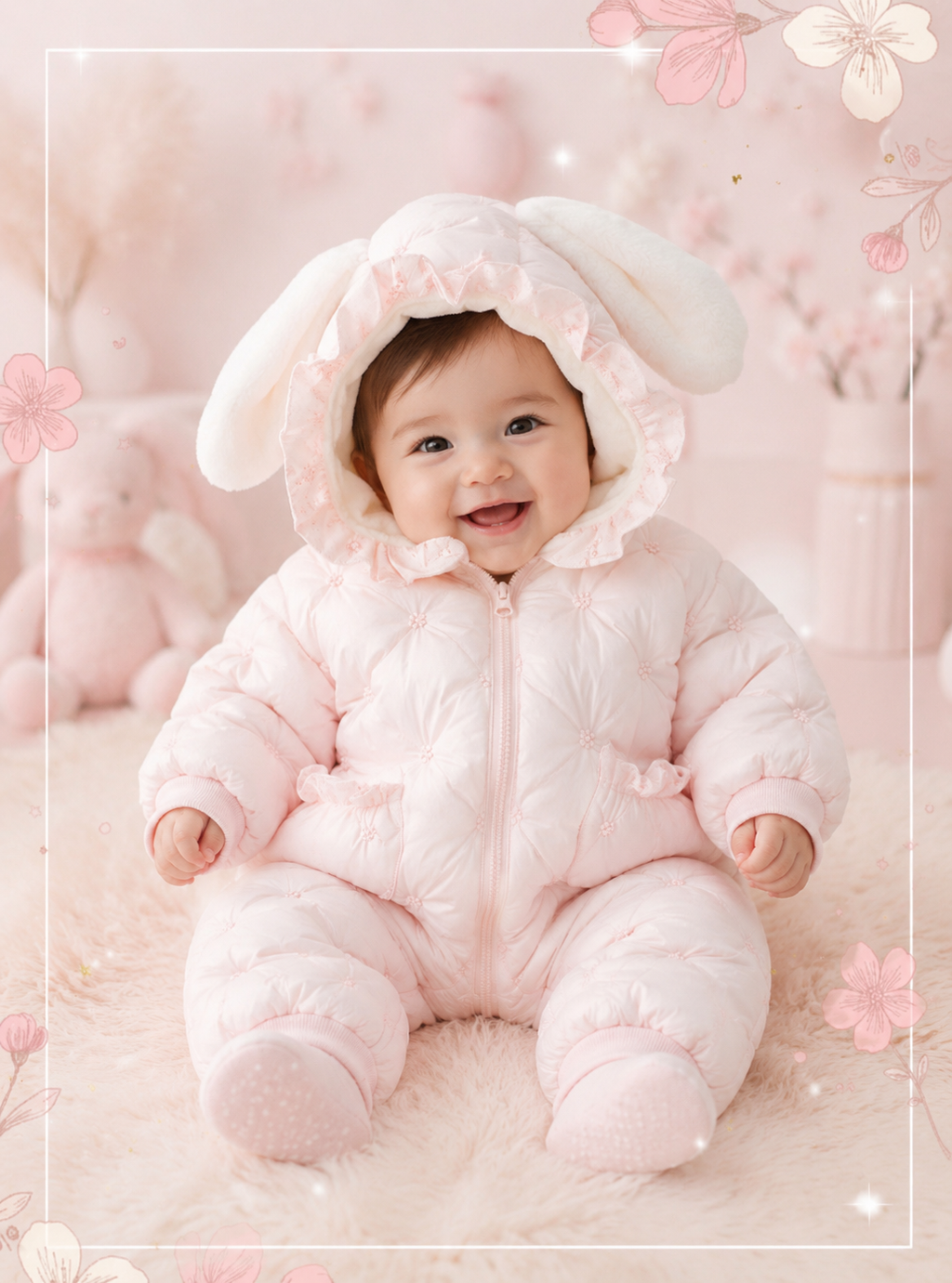 Baby Bunny Pramsuit