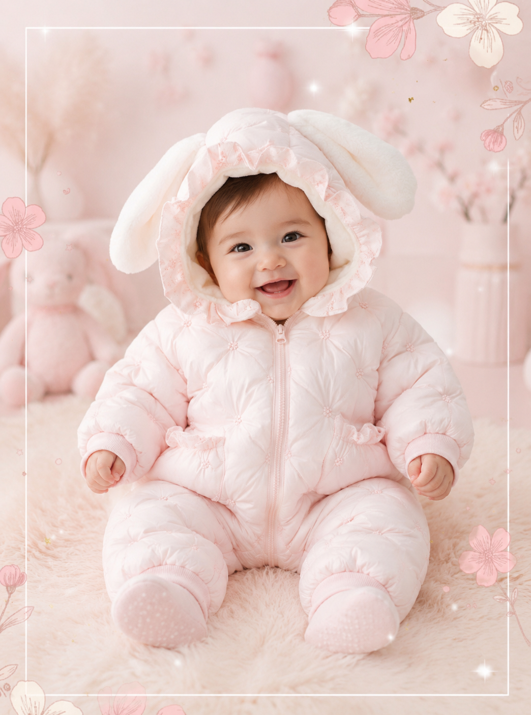 Baby Bunny Pramsuit