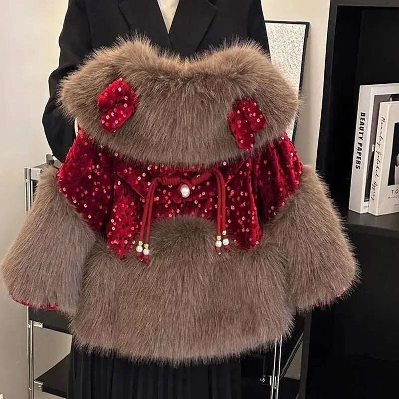 Ruby Fur Trim Jacket