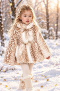 Dakota Deer Print Fur Jacket