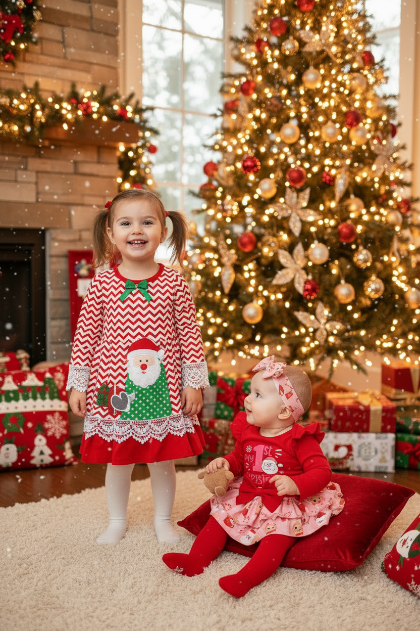 Big Sister Standing Facing Camera