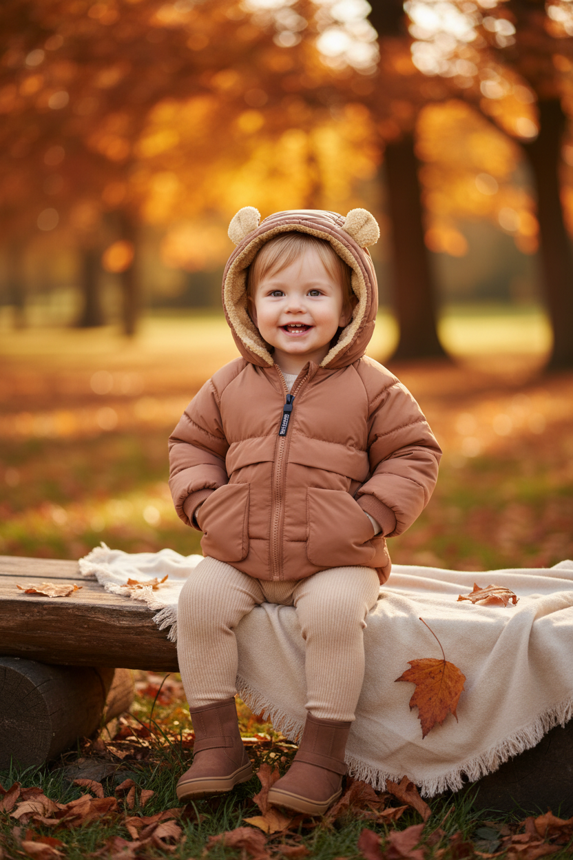 Brown Bear Ear Jacket