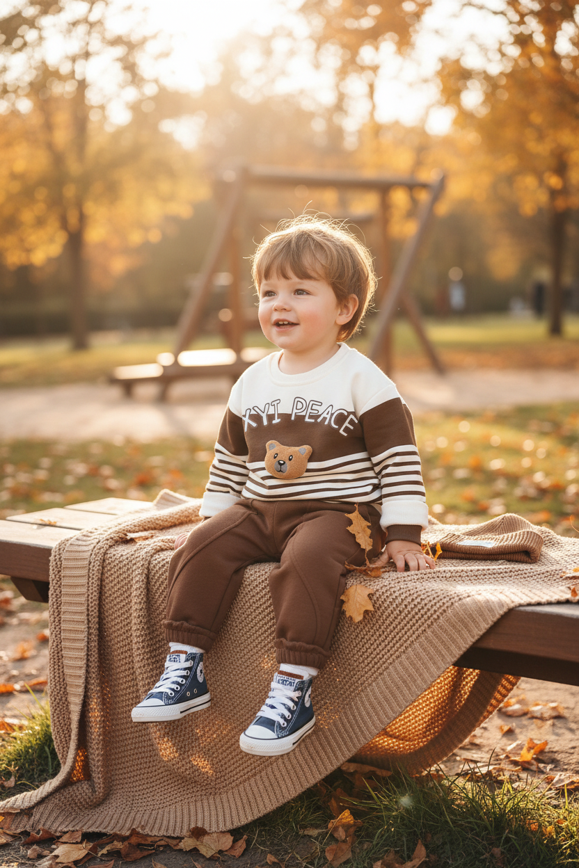 Brown Bear Stripe Set