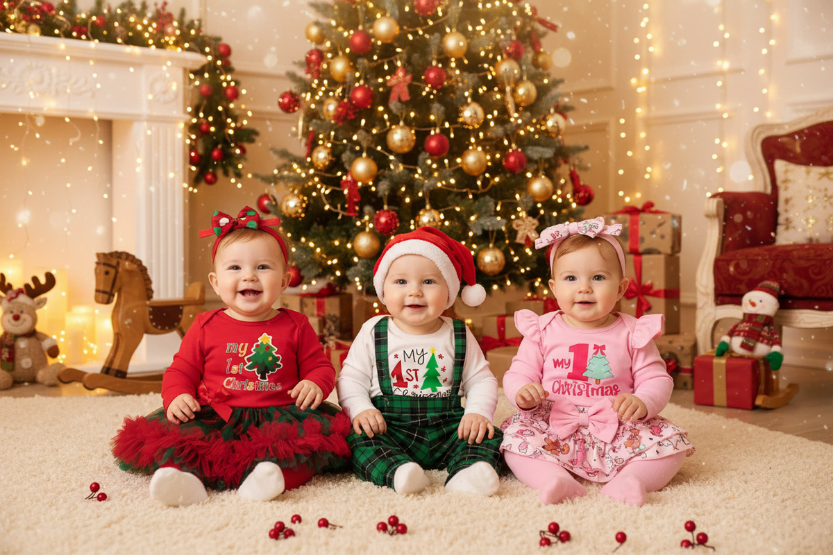 My 1st Christmas — Three Children