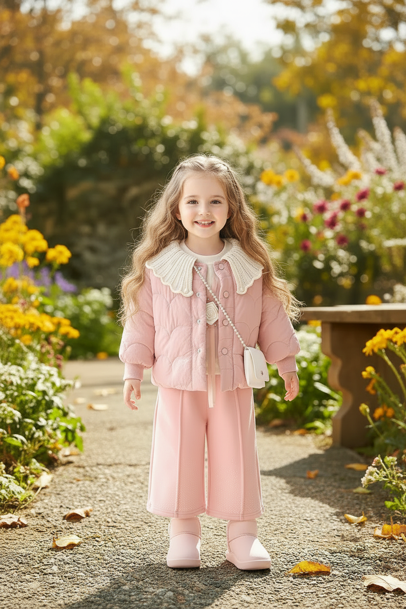 Pink Outfit with Longer Trousers